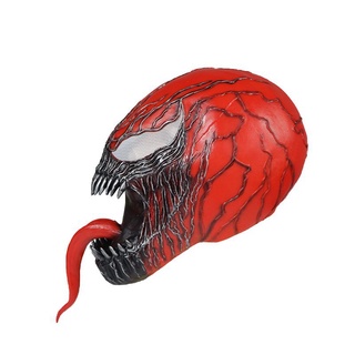 nueva llegada rojo veneno araña hombre cosplay avenger alianza veneno máscara de látex casco unisex (9)