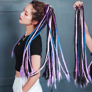 Hidden braid ponytail wig hip hop dirty braid rope color gradient hair artifact twist braid11.24