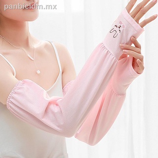 protector solar conducción manga de seda de hielo verano de las mujeres mangas delgadas UV sueltas guantes de protección del brazo mangas de hielo para hombres
