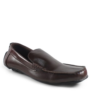 Zapatos de los hombres kickers fiero marrón slop zapatos mocasin deslizamiento en
