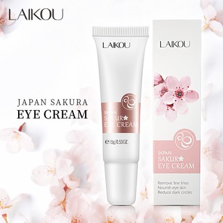 LAIKOU Sakura Eye Cream Anti-Wrinkle Anti-aging Remove Eye Bag Against Puffiness Firming 15g
