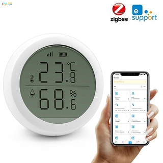 EWelink Smart Home EWelink sensor de temperatura e umidade detector de temperatura e umidade Zigbee Trabalho com Sonoff Zigbee Gateway dyutil