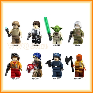Minifigure PG8115 Star Wars Master Luke Han Solo Yoda Lego Building Blocks Toys For Kids