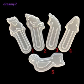 dreamy7 DIY Cat Shape Bookmark Mould Epoxy Resin Casting Silicone Molds Art Craft Tools