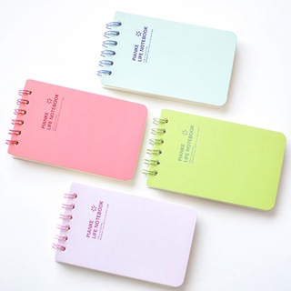 1pc mini diario cuaderno memo libro de cuero bloc de notas papelería pocketbook j6a3