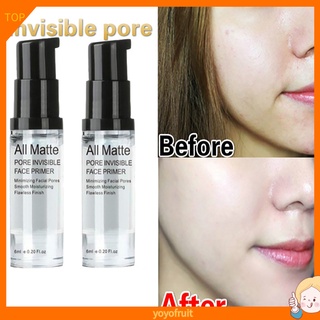 Yoyo 6ml base facial Primer Lady maquillaje líquido suave poros invisibles Control de aceite