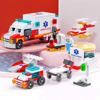 CM Series theme building blocks Assemble the puzzle Join car Boy Building Blocks Mini Compatible with legao Fire fighting Car Engineering Series Small particles assembled toys Child Develop intelligence Series theme Toy