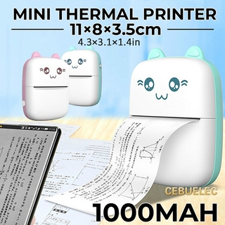Mini impresora Térmica Portátil de bolsillo impresora Foto Foto Bluetooth para teléfono móvil estudiante Wrong impresora regalos