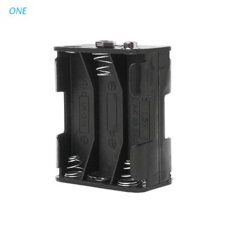 ONE Battery Holder Double Side 6x1.5V AA Buckle Box Case Cell DIY Clip Container Spring Black