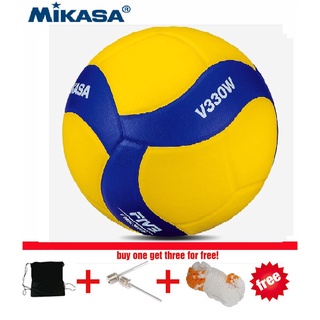 2020 olimpiadas oficial designado Volleyabll MIKASA V330W voleibol PU cuero bola de Traning con aguja gratis + bolsa+bolsa de red