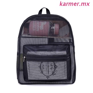 kar1 fashion unisex mochila deportiva de malla mochila de viaje bolsa de hombro bolsa de libros estudiante daypack
