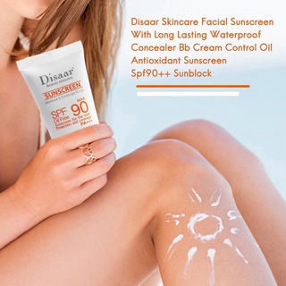 protector solar impermeable de larga duración impermeable para el cuidado de la piel con control de crema corrector bb antioxidant spf90+protector solar
