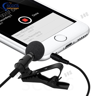 Micrófono Mini Jack Mikrofon De 3,5 Mm Con Solapa Lavalier Para Grabación Y Teléfono Android