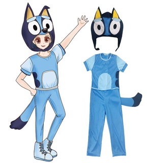 The Bluey Family Cosplay Costumes Children's Animation Halloween Stage Costumes