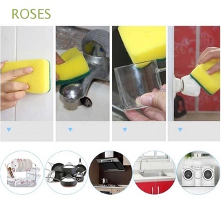roses 5/10pcs herramientas de cocina mágica esponja borrador de microfibra nano limpieza de platos limpiaparabrisas esponjas de melamina cepillo de tela lavado hogar limpio accesorio