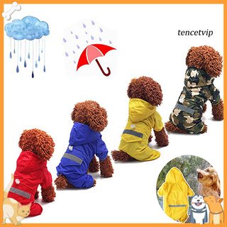 [vip] impermeable para perros/mascotas/cachorros impermeables reflectantes con capucha/ropa de lluvia (1)