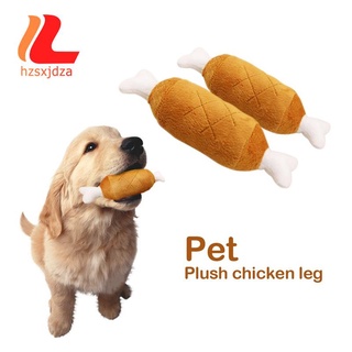mascota peluche pierna de pollo sonando perro gato felpa sonido masticar juguetes
