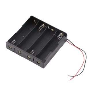 [swissstar] Batteries Storage Box Battery Holder For 4 PCS 18650 Batteries With Wire Leads