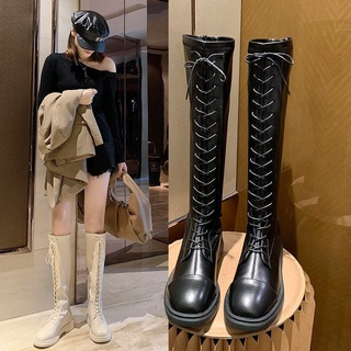 Yang Mi botas mujer estilo británico 2021 primavera y verano nuevo delgado y delgado Martin botas salvaje de alta parte superior de caballero botas