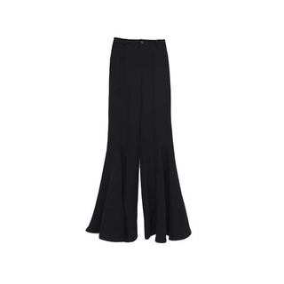 [stock] Apozi Pierna Larga Negro Piernas Anchas Pantalones Mujer 2020 Nueva Cintura Alta Delgada Sucia Suelta Negros Marea (6)