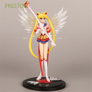PRESTON regalos para amigos figura modelo juguetes Anime muñeca juguete Sailor Moon figura de acción Super Sailor Moon colección modelo niños PVC Tsukino alas figura de acción miniaturas