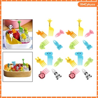 [listo stock] 10 pzs tenedor de frutas para alimentos, tenedores para niños, tenedores para decoración de caja bento, tenedores pequeños para tartas, postres, postres