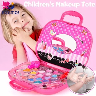 ASM Kids Makeup Tote set,Safety Tested Non Toxic Makeup Set, Girls Makeup Kit, Makeup Set for Kids,Pretend Play Kids Beauty Salon,Girls Toys Christmas Birthday Gifts