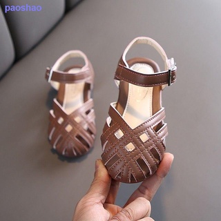 sandalias de las niñas 2020 verano nuevo baotou hueco princesa zapatos arco fondo suave niña antideslizante zapatos de playa (3)