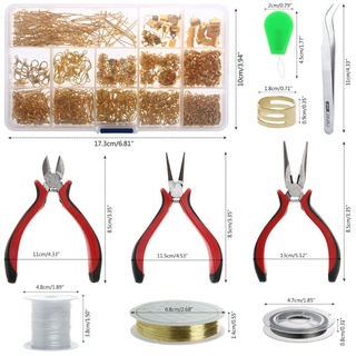 Kit de herramientas de reparación para hacer joyas, accesorios de alicates de alambre (2)