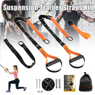Suspension Trainer Straps Kit Resistance Band Bodyweight Home Workout Exercise Fitness Straps