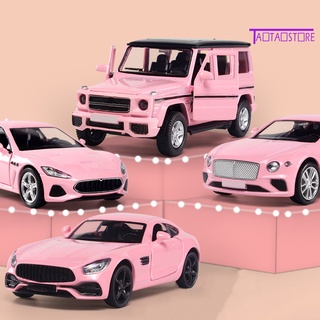 taotaostore coche de juguete ecológico más pequeño detalles de aleación rosa coleccionable modelo de coche fundido a presión para niños