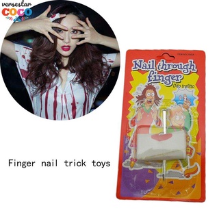 nail through finger tricky juguete para halloween april fool's day cosplay party