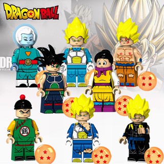 Dragon Ball Lego Anime Minifigures Son Goku Vegeta Chichi Super Saiyan bloques de construcción colección juguetes de niños