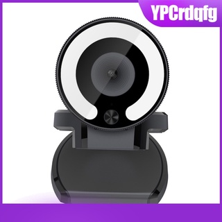 [venta caliente] webcam usb2.0 de moda con anillo de luz autofocus micrófono incorporado con clip de montaje para monitor de escritorio portátil