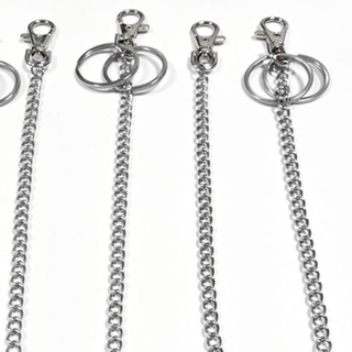 NEVA 3 unids/set pantalones cadena de cintura Unisex bolsillo cinturón Jeans Metal Anti-pérdida cartera cadenas con cierres de langosta llavero (4)