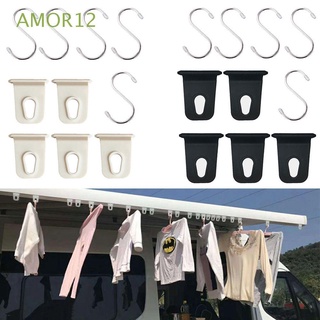 AMOR12 5/10Pcs Practical Outdoor Camping Universal Hanging Clothes RV Awning Hook Travel Accessories Party Hanger Organizer Hiking Light Holder/Multicolor