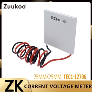 25*25Mm TEC1-04905 5V termoeléctrico 19.4W Peltier placa enfriador disipador de calor enfriamiento