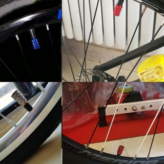 peacepigeo 4 piezas nuevo tapón de válvula de neumático a prueba de polvo accesorios de bicicleta cubierta de polvo de ciclismo piezas de aleación de aluminio coche motocicleta llanta llanta neumático/multicolor (8)
