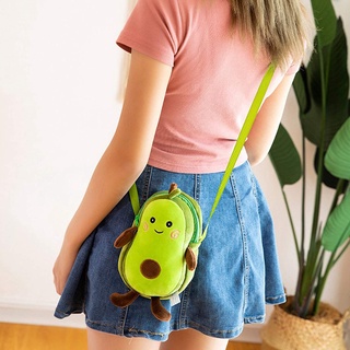 Bolsa Peluche Aguacate, suave juguete creativo nuevo bolso de hombro, para niños (1)