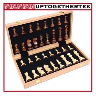 [18\'\' international chess set de ajedrez de madera portátil plegable juguetes de ajedrez