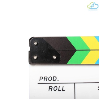[AUD] tablero de acrílico borrado en seco Director película película Clapper Board pizarra 9.6 * 11.7 pulgadas (9)