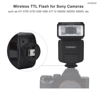 ✧ Yongnuo YN320EX cámara TTL inalámbrica Flash Master Slave Speedlite 1/8000s HSS GN31 5600K para Sony A7/ A7R/ A7S/ A58/ A99/ A77 II/ A6000/ A6300/ A6500 (9)