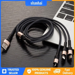 [shanhai] cable de carga 3 en 1/cable de carga 3a tipo c/cable de datos micro usb