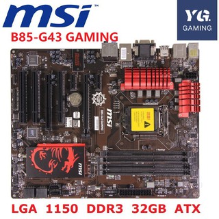 Placa base original MSI B85-G43 GAMING LGA 1150 DDR3 placas de 32 gb USB2.0 USB3.0 I3 I5 I7 B85 escritorio usado placa base