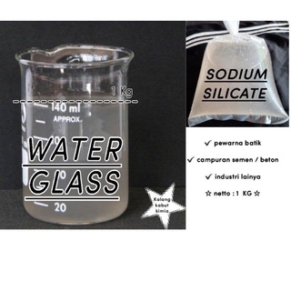 Vidrio de agua/vidrio de agua/narium Gel de sílice de sodio - 1 kg