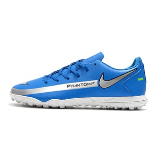 Nike Phantom GT Club TF Azul Luz Running Microfibra Tachonado Fútbol Zapatos