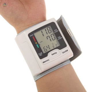 Cuidado de la salud automático muñeca Digital Monitor de presión arterial tonómetro medición de frecuencia de pulso (2)