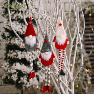 yamao mini decoración del hogar de felpa colgante de navidad decoraciones de navidad muñeca enana lindo año nuevo percha viejo gnomos de navidad/multicolor