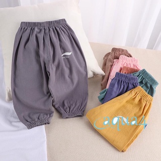 Anana-niños Casual elástico pantalones de cintura, letras impreso patrón Bloomers, azul/ rosa Coral/ amarillo/gris/ café/ verde