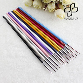 Beautylife Popular 12 pzs pincel de lápiz de diseño de uñas/pincel de pintura/herramienta acrílica